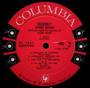LP Johnny Mathis: Heavenly
