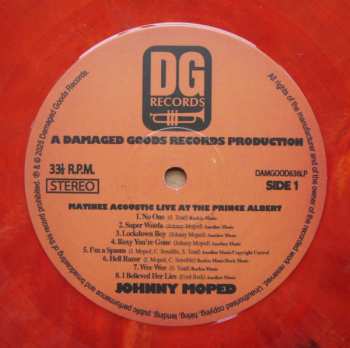 LP Johnny Moped: Matinee Acoustic Live At The Prince Albert