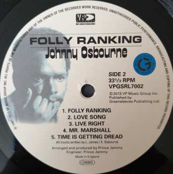 LP Johnny Osbourne: Folly Ranking