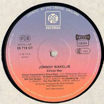 LP Johnny Wakelin: African Man