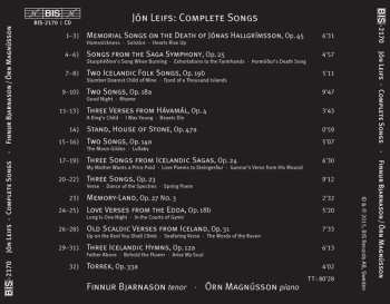 CD Jón Leifs: Complete Songs