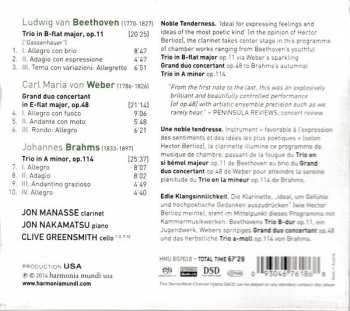 CD Clive Greensmith: Beethoven / Brahms / Weber