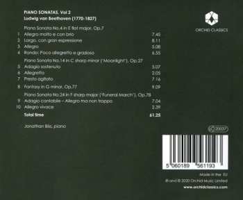 CD Ludwig van Beethoven: Piano Sonatas Vol. 2 Nos 4, 14, & 24