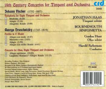 CD Johann Caspar Ferdinand Fischer: 18th Century Concertos For Timpani And Orchestra