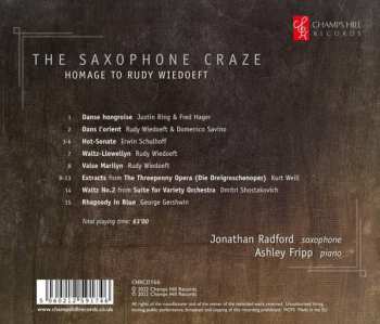 CD Jonathan Radford: The Saxophone Craze: Homage to Rudy Wiedoeft  