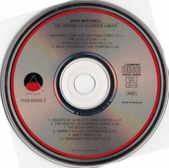 CD Joni Mitchell: The Hissing Of Summer Lawns