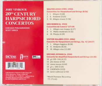 CD Jory Vinikour: 20th Century Harpsichord Concertos