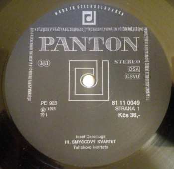 LP Josef Ceremuga: III. Smyčcový Kvartet = String Quartet No. 3 / Také Mnou Žije Amerika! = I, Too, Am Amerika! / Kvintet Pro Žestě = Quintet For Brasses