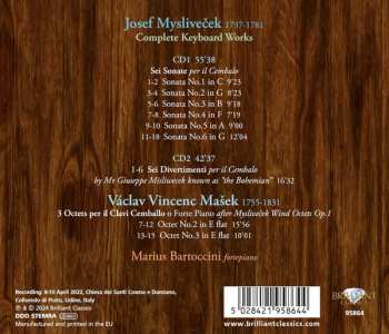 2CD Josef Mysliveček: Complete Keyboard Works