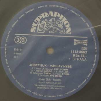 LP Václav Hybš Orchestra: Josef Suk • Václav Hybš Orchestra