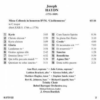 CD Joseph Haydn: Cäcilienmesse (Missa Cellensis In Honorem BVM)