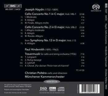 SACD Paul Hindemith: Cello Concertos In C & D / Trauermusik