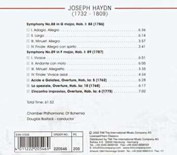 CD Joseph Haydn: Symphonies Nos. 88 & 89