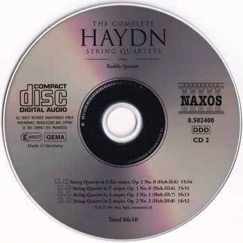 25CD/Coffret Joseph Haydn: The Complete String Quartets