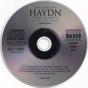 25CD/Coffret Joseph Haydn: The Complete String Quartets