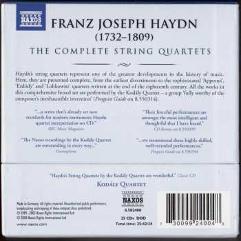 25CD/Coffret Joseph Haydn: The Complete String Quartets