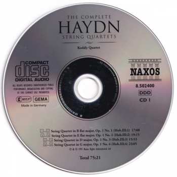 25CD/Coffret Joseph Haydn: The Complete String Quartets