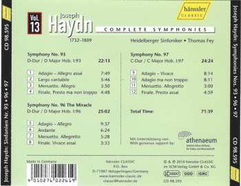 CD Joseph Haydn: No. 93 / No. 96 (The Miracle) / No. 97