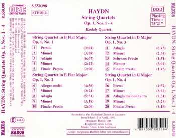 CD Joseph Haydn: String Quartets Op. 1, Nos. 1 - 4