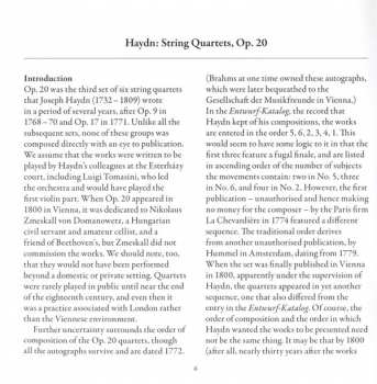 2CD Joseph Haydn: String Quartets, Op. 20 - Volume 1