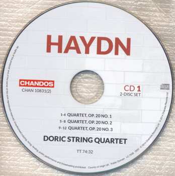 2CD Joseph Haydn: String Quartets, Op. 20 - Volume 1