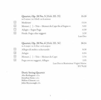2CD Joseph Haydn: String Quartets, Op. 20 - Volume 1