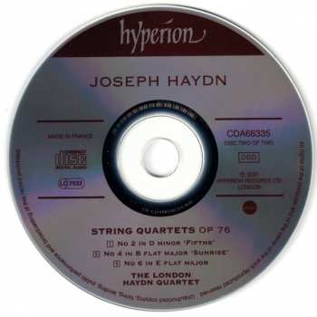 2CD Joseph Haydn: String Quartets Op 76