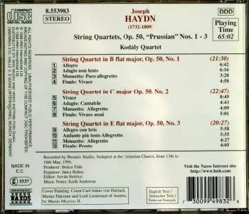 CD Joseph Haydn: String Quartets "Prussian" - Op. 50 - Nos. 1 - 3