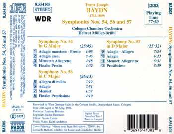 CD Joseph Haydn: Symphonies Vol. 17 (Nos. 54, 56 And 57)