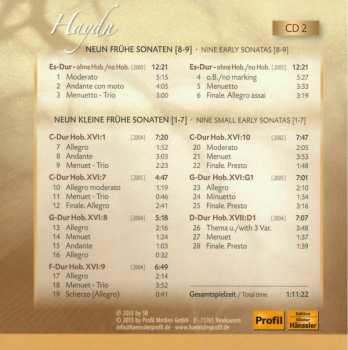 9CD/Coffret Joseph Haydn: The Piano Sonatas = Die Klaviersonaten
