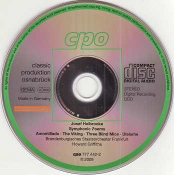 CD Howard Griffiths: Amontillado · The Viking · Ulalume