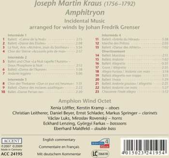 CD Joseph Martin Kraus: Amphitryon (Incidental Music) DIGI
