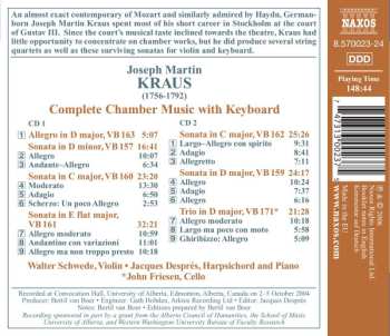 2CD Joseph Martin Kraus: Complete Chamber Music With Keyboard