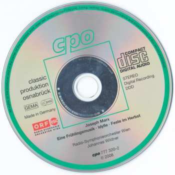 CD Johannes Wildner: Eine Frühlingsmusik • Feste Im Herbst • Idylle