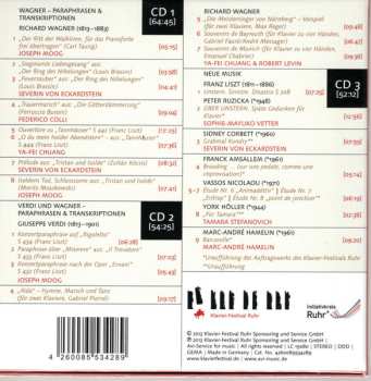 3CD/Coffret Giuseppe Verdi: Wagner und Verdi - Paraphrasen und Transkriptionen & Neue Musik