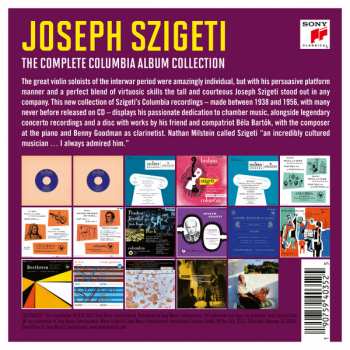 17CD/Coffret Joseph Szigeti: The Complete Columbia Album Collection