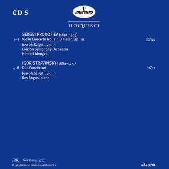 6CD/Coffret Joseph Szigeti: The Mercury Masters