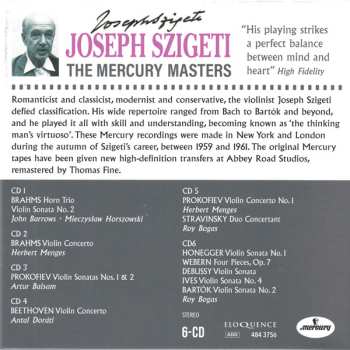 6CD/Coffret Joseph Szigeti: The Mercury Masters