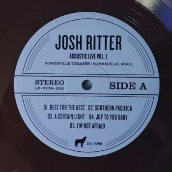 LP Josh Ritter: Acoustic Live Vol. 1: Somerville Theater / Somerville, Mass CLR | LTD