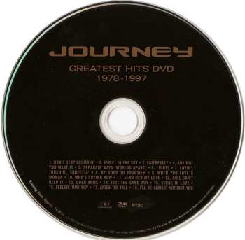 DVD Journey: Greatest Hits DVD 1978-1997 (Music Videos And Live Performances)
