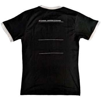 Marchandises Joy Division: Joy Division Unisex Ringer T-shirt: Unknown Pleasures (back Print) (small) S
