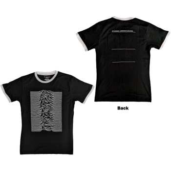 Marchandises Joy Division: Joy Division Unisex Ringer T-shirt: Unknown Pleasures (back Print) (small) S