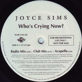 LP Joyce Sims: Who's Crying Now?