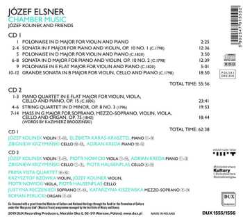 2CD Józef Elsner: Chamber Music