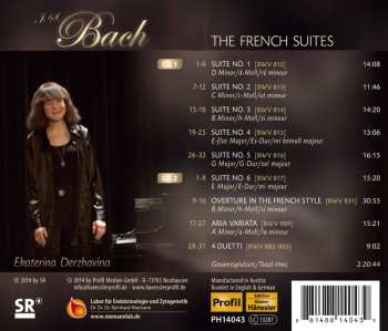 2CD Johann Sebastian Bach: The French Suites = Französische Suiten BWV 812-817 / French Overture BWV 831 / Aria Variata BWV 989