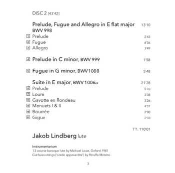 2CD Johann Sebastian Bach: Lute Music
