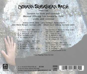 CD Johann Sebastian Bach: Flute Sonatas With Continuo / Musical Offering Trio Sonata
