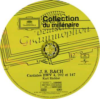 CD Johann Sebastian Bach: Cantates Célèbres BWV 4, BWV 202 Et BWV 147 "Jésus Que Ma Joie Demeure"