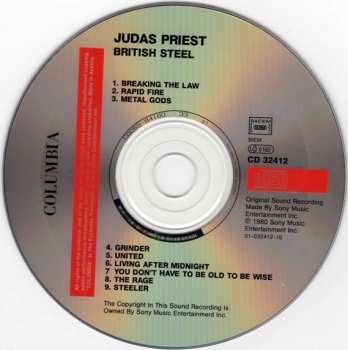 CD Judas Priest: British Steel