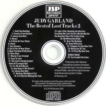 CD Judy Garland: The Best Of Lost Tracks 2 1936-1967